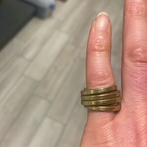 MADE brass fused ring band.